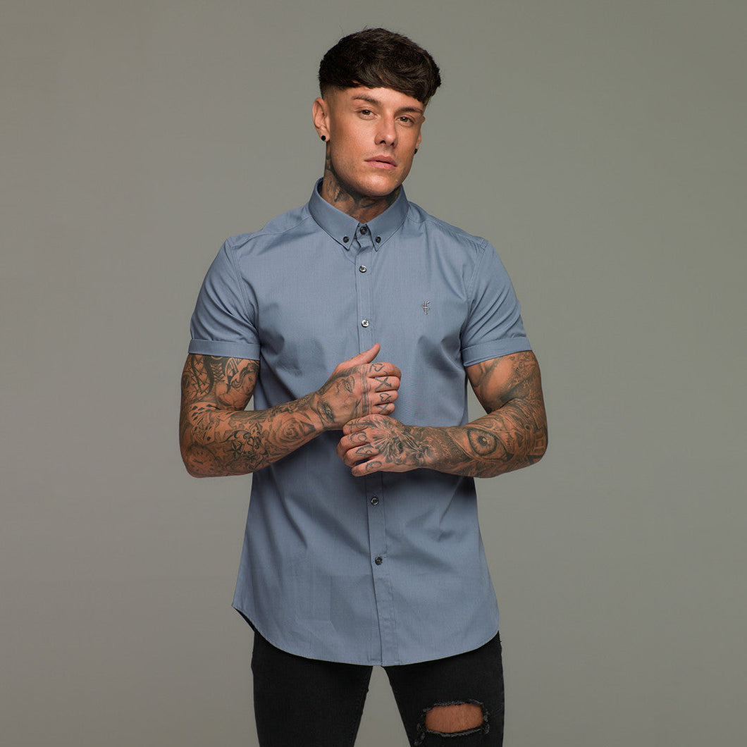 Luxury Sons Slate Grey Short Sleeve - FS216 (LAST CHANCE)