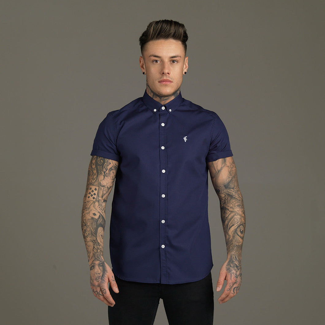 Luxury Sons Classic Navy Short Sleeve - FS034  (LAST CHANCE)