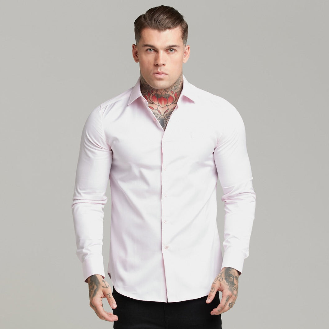 Luxury Sons Classic Pink Twill Cutaway Collar - FS600